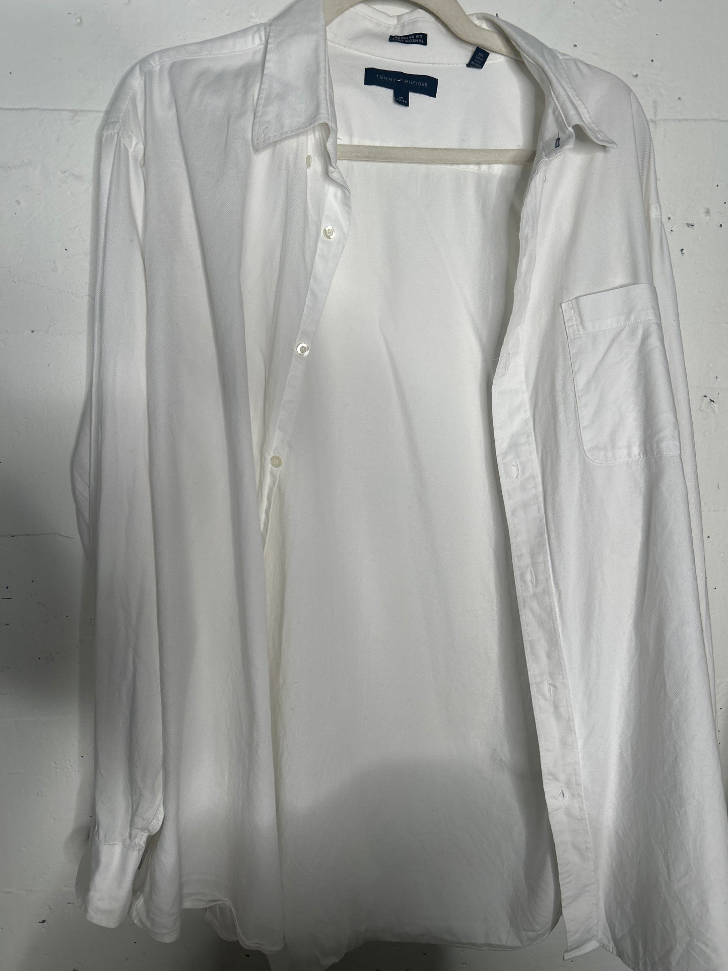 Tommy His or Hers White Linen button down