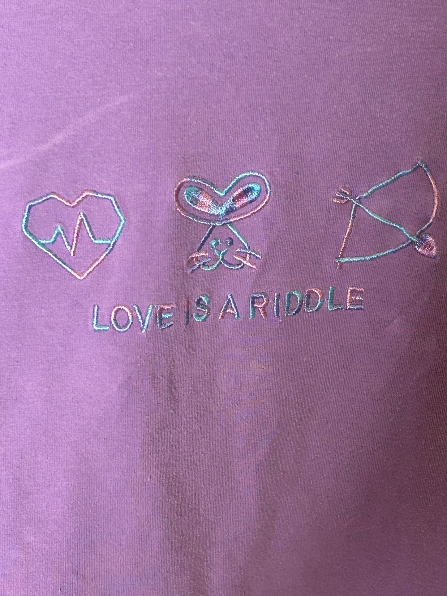 Talking in Riddles | M-L | Purple