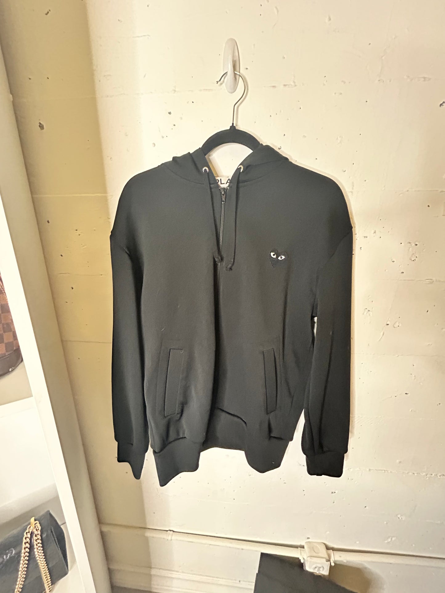 CDG | Heart Zipped Hoodie | Mens L