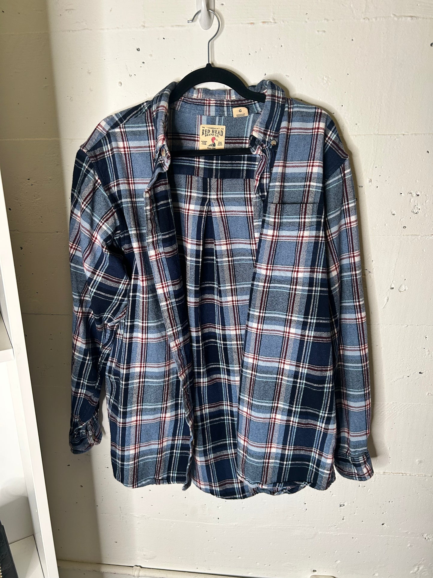 Blue Flannel Button Down | XL