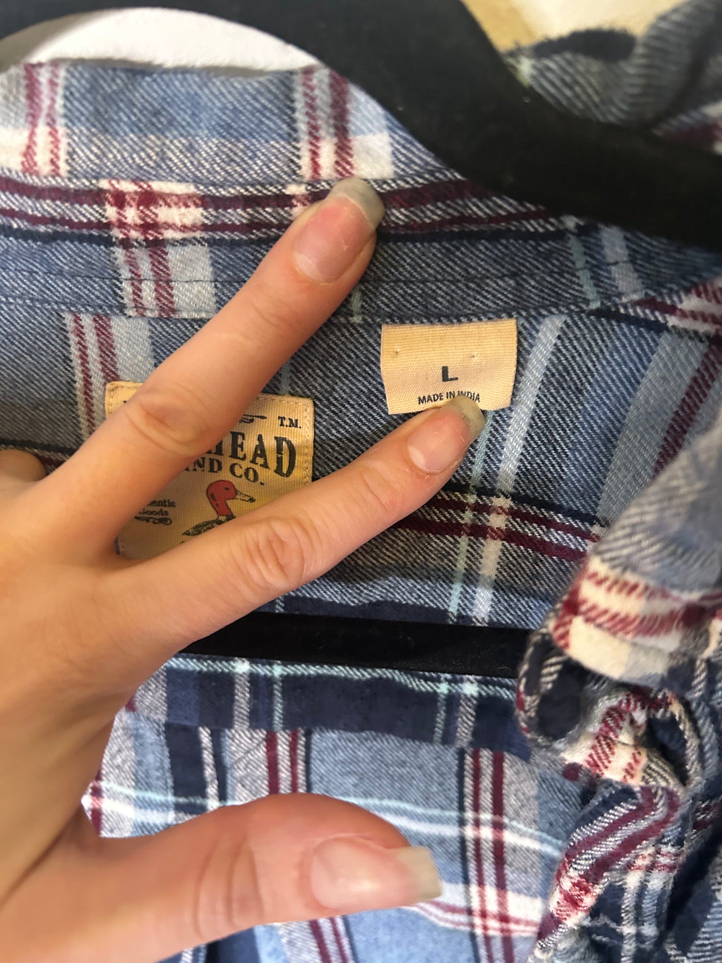 Blue Flannel Button Down | XL