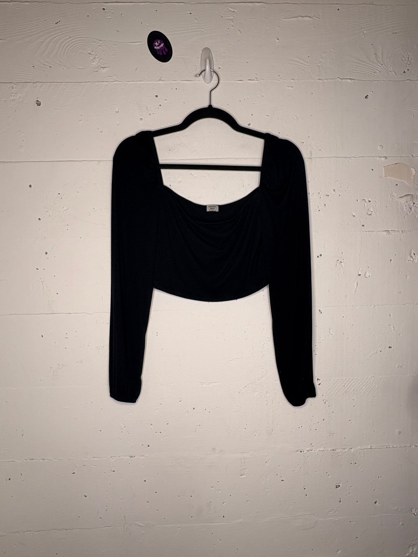 Sunday Best Aritzia Belle long sleeve crop XS-S