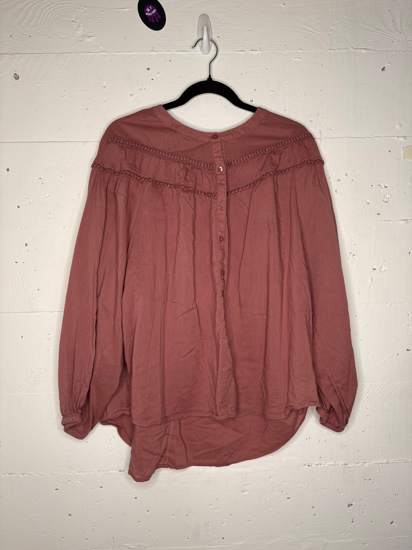 Blush Boho Button Down L-XL