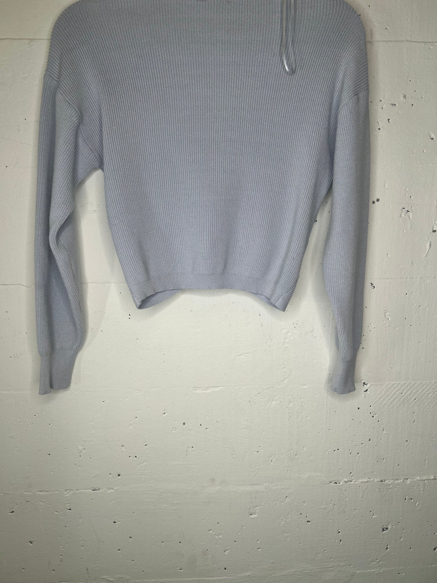 Reversible Powder Blue Office Knit