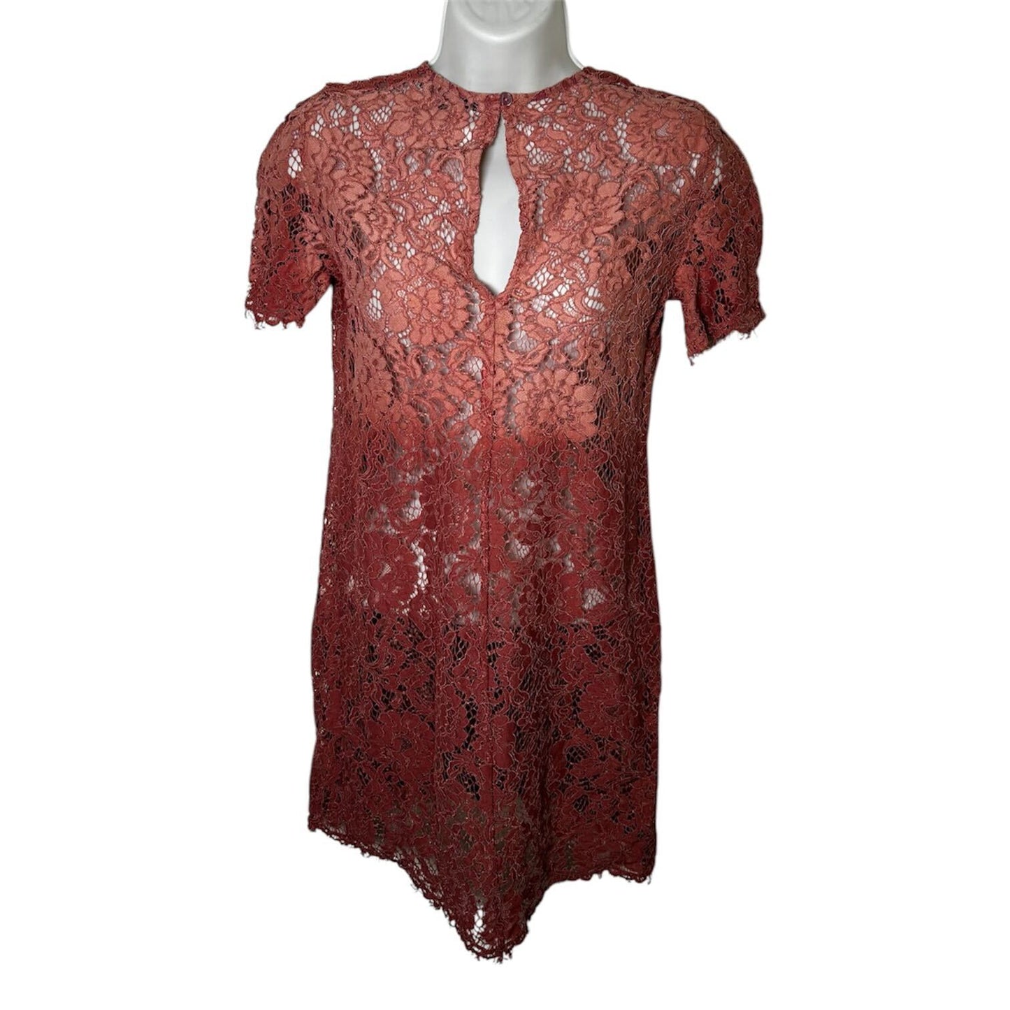 Dusty pink lace mini