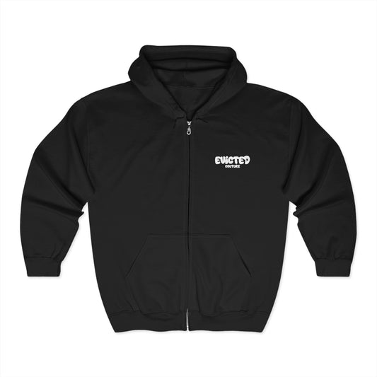 Evicted Urban Style Full Zip Hoodie for Comfort & Style