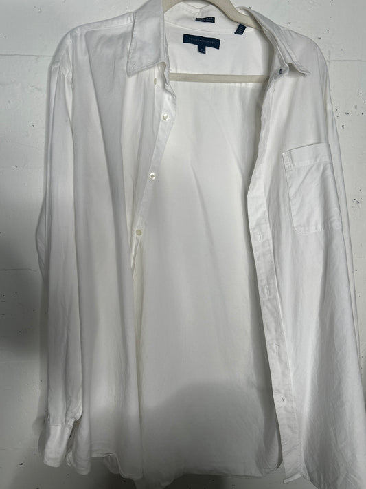 Tommy His or Hers White Linen button down