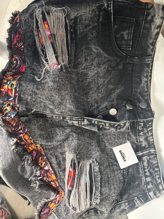 Baby Yoda Custom Cutoffs