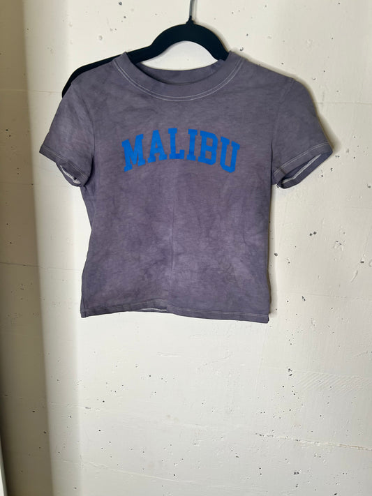 Malibu Updyed Charcoal Baby Tee | S
