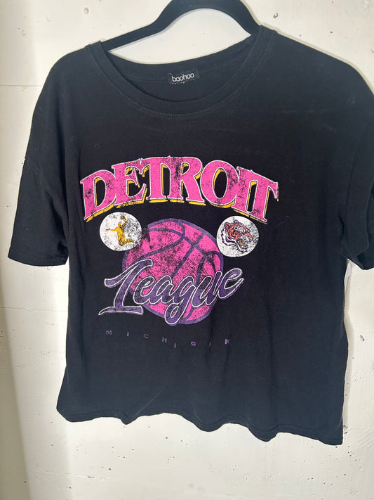 Detroit Rock City | Black and Fucshia Small/Medium Evic-tee