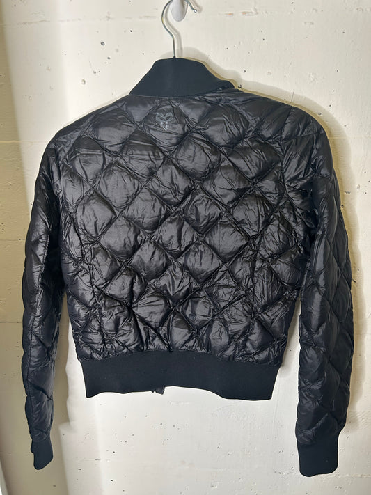 TNA Puffer Bomber Zip Up | XS-S Black
