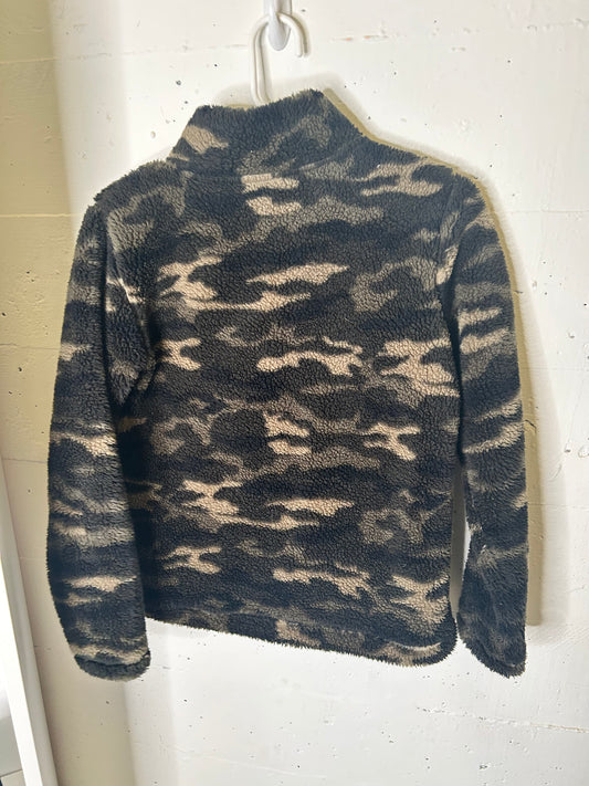 Cozy Camo Half Zip | Small