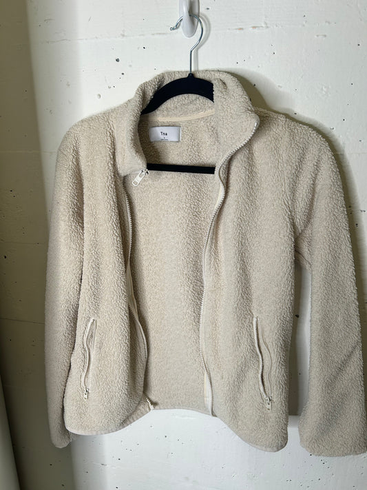 TNA Full-Zip Teddy Sweater