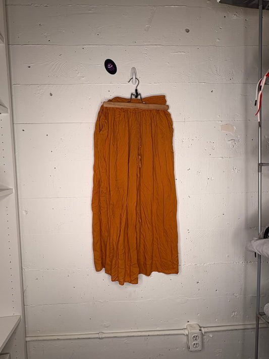 Mustard Boho Flowy Pant XS-S