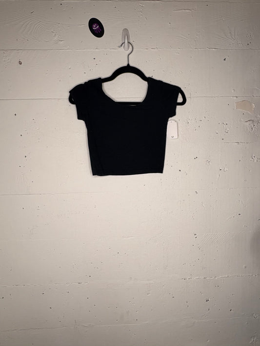 Short Sleeve Black Crop | XS-S