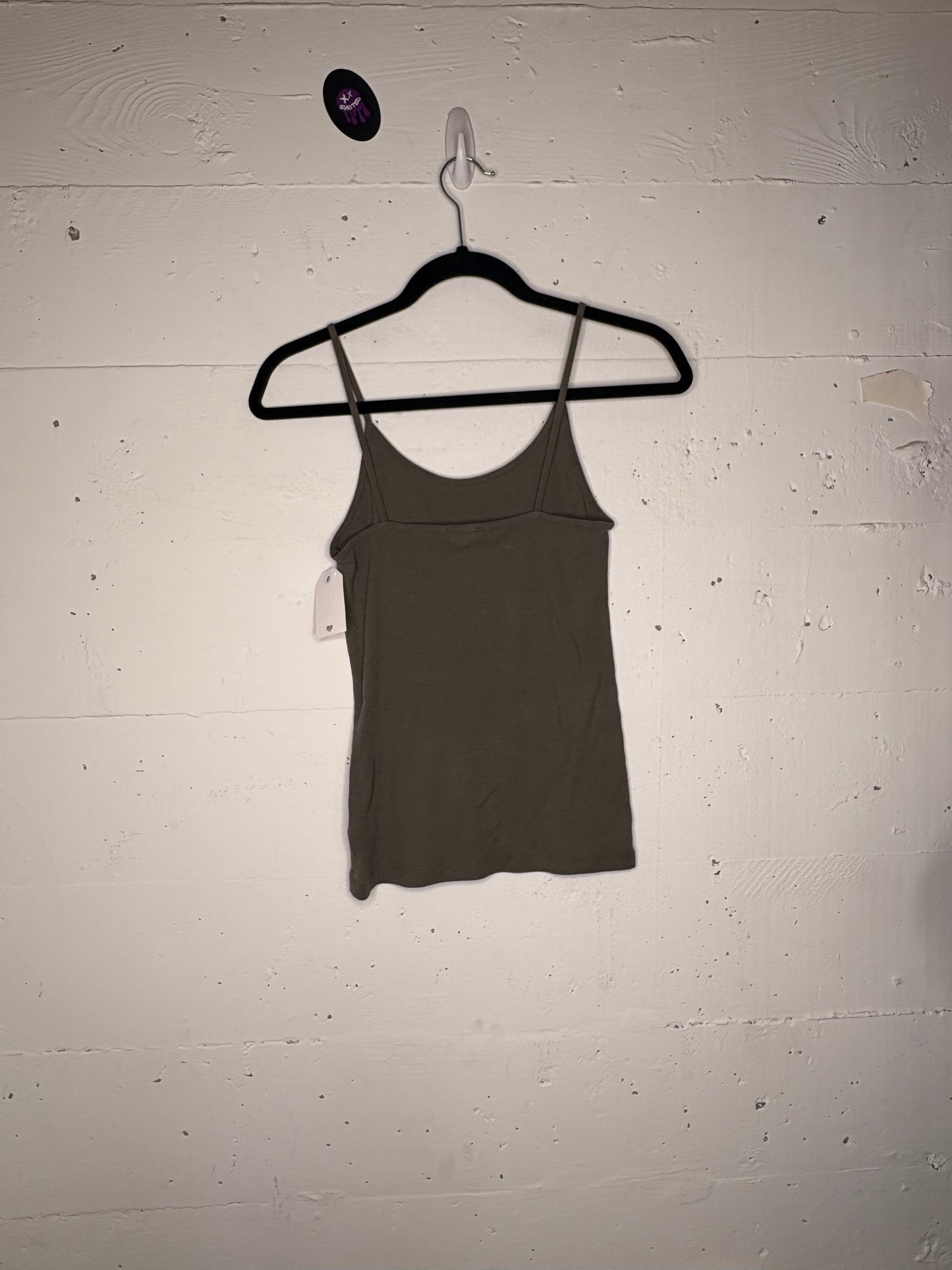 Olive Spaghetti Strap Honeybum Cami XS-M