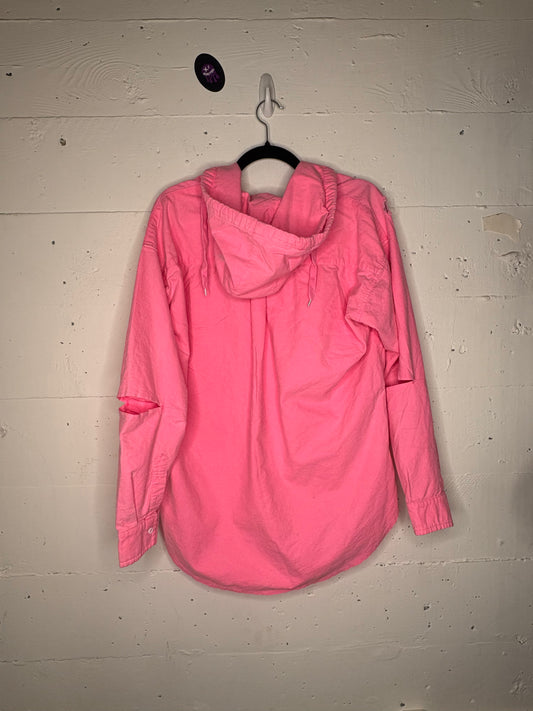 Festival Highlighter Pink Overcoat with elbow outs