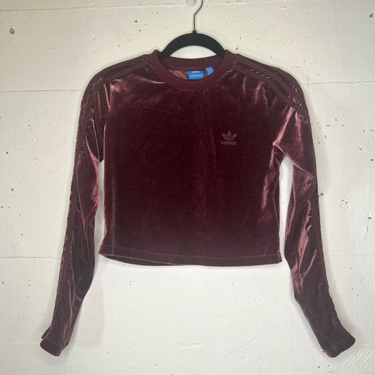 Crushed Velvet Adidas 1990's Tennis Crew
