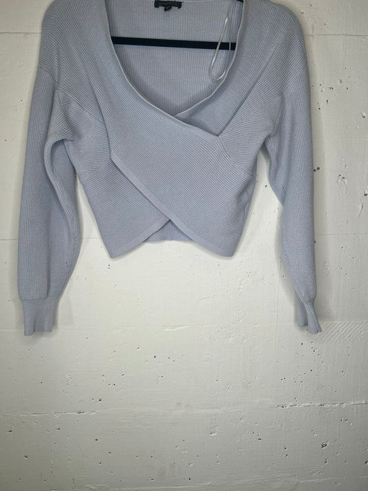 Reversible Powder Blue Office Knit