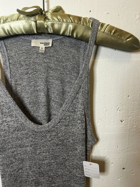 Heather grey front/back mid cut-out Small Dress
