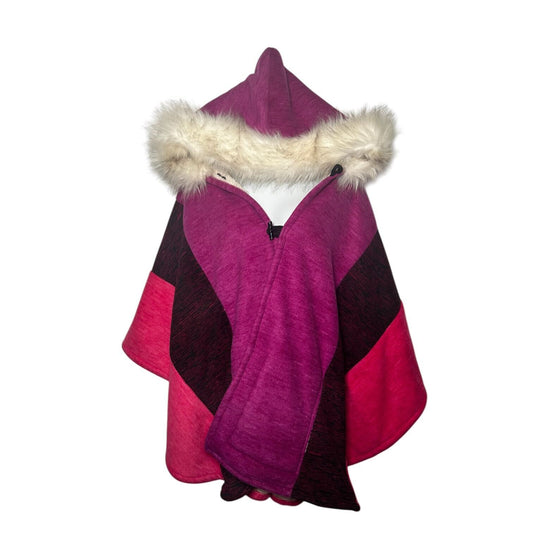 Pretty in Pink Parka Poncho