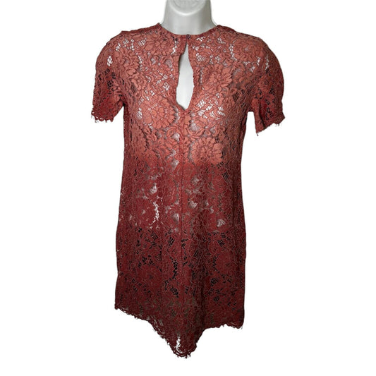 Dusty pink lace mini