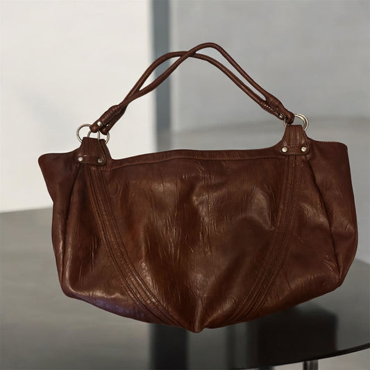 Slouchy SPY Shoulder bag - minimal eustress - Honey Brown